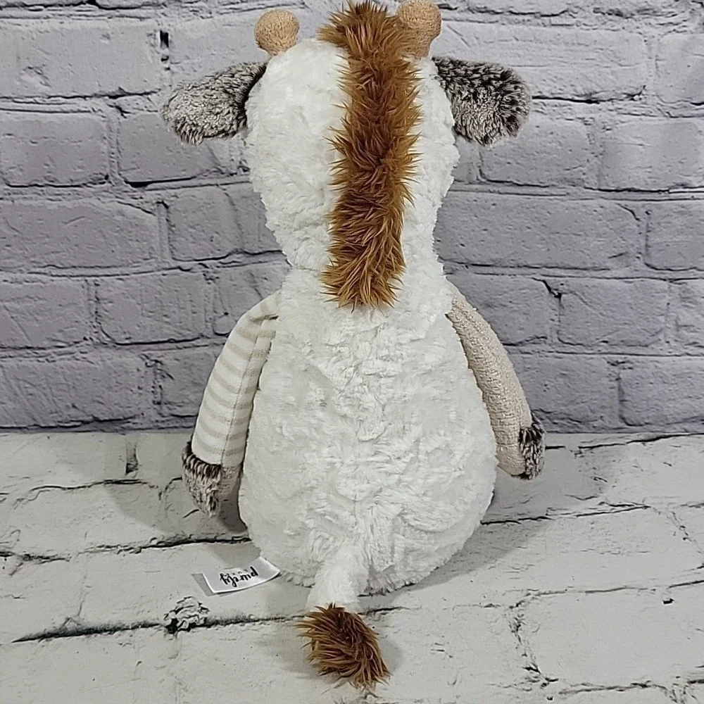 Aurora World Purely Luxe Giraffe Stuffed Animal Plush Toy White Brown Soft Lovey